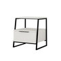Voir la diapositive 1 : Habitat et Jardin Table de chevet en bois  Pal  - 45 x 40 x 50 cm - Blanc