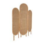 SWEEEK Paravent pliable intérieur en rotin et cannage. bois naturel. vintage