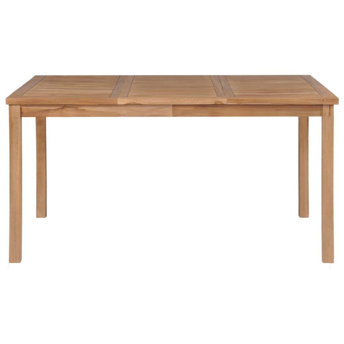 VIDAXL Table de jardin 150x90x77 cm Bois de teck solide