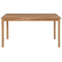 Voir la diapositive 2 : VIDAXL Table de jardin 150x90x77 cm Bois de teck solide