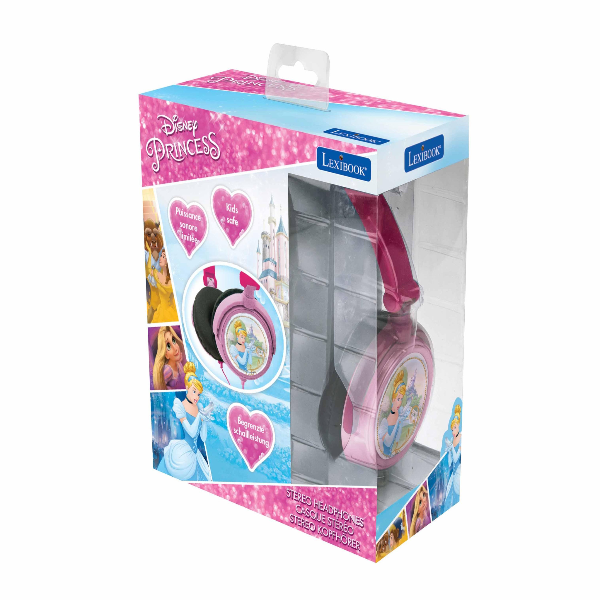 Voir la diapositive 5 : Lexibook Casque stéréo filaire pliable avec limitation de volume d'écoute Disney Princesses