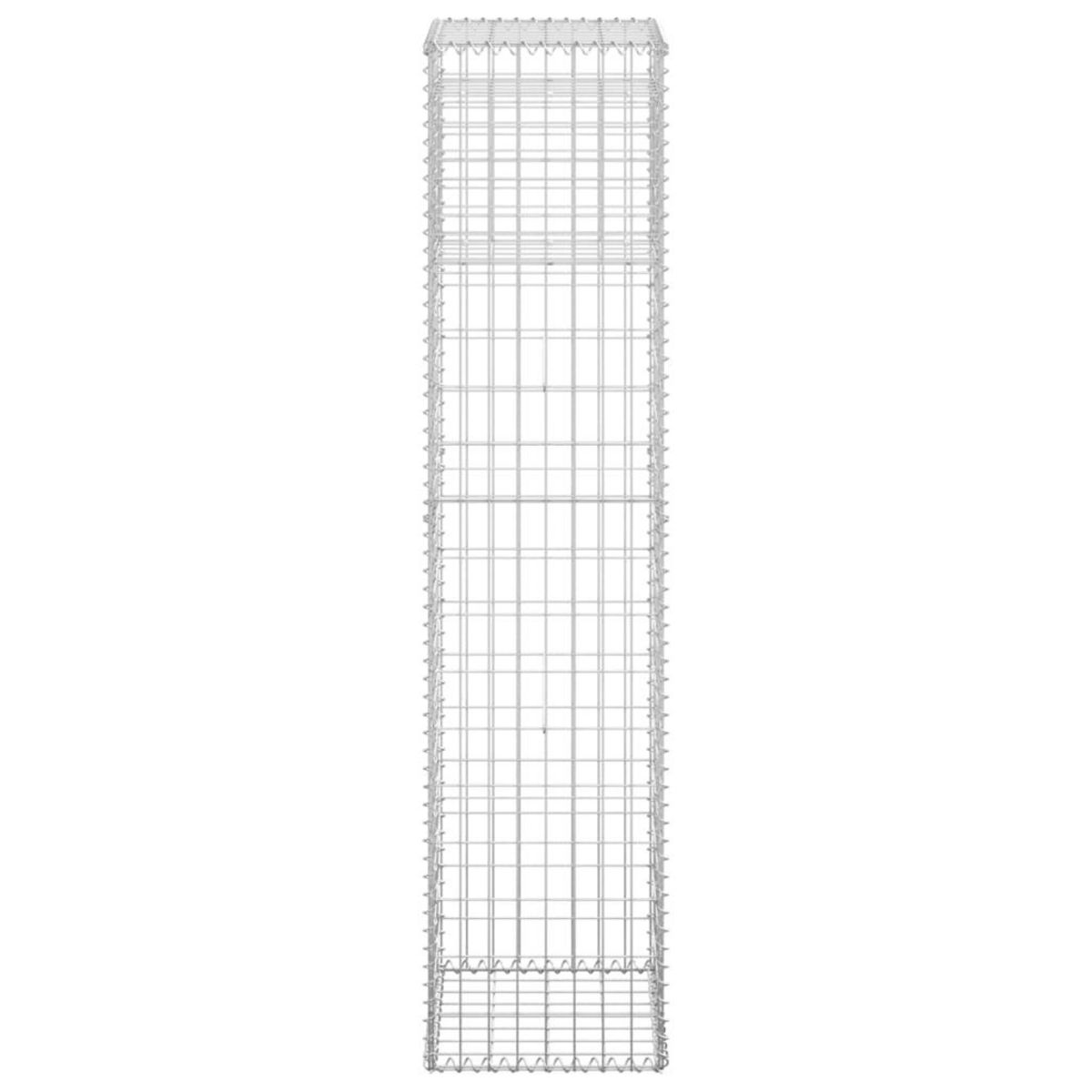 VIDAXL Poteau a panier de gabion 40x40x180 cm Fer