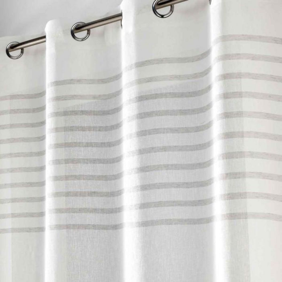 Paris Prix Rideau Voilage à Œillets  Medina  140x240cm Blanc