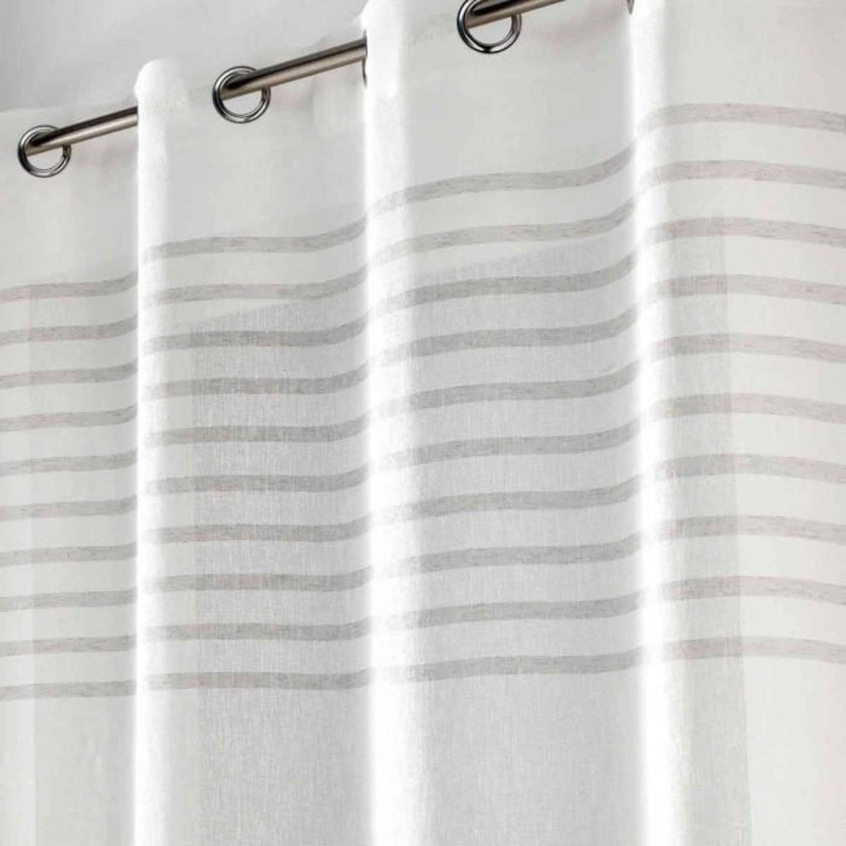 Paris Prix Rideau Voilage à Œillets  Medina  140x240cm Blanc