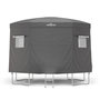Voir la diapositive 5 : JUMP4FUN Tente cabane pour trampoline 12FT-366cm - Gris