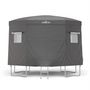Voir la diapositive 5 : JUMP4FUN Tente cabane pour trampoline 12FT-366cm - Gris