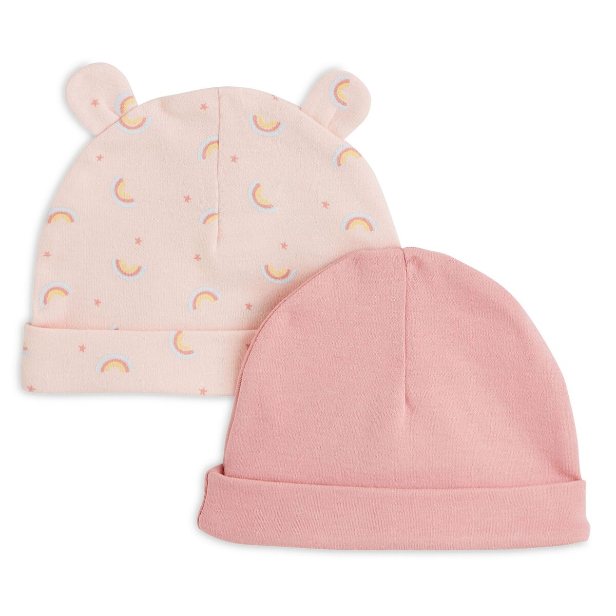 IN EXTENSO Lot de 2 bonnets de naissance b b fille pas cher