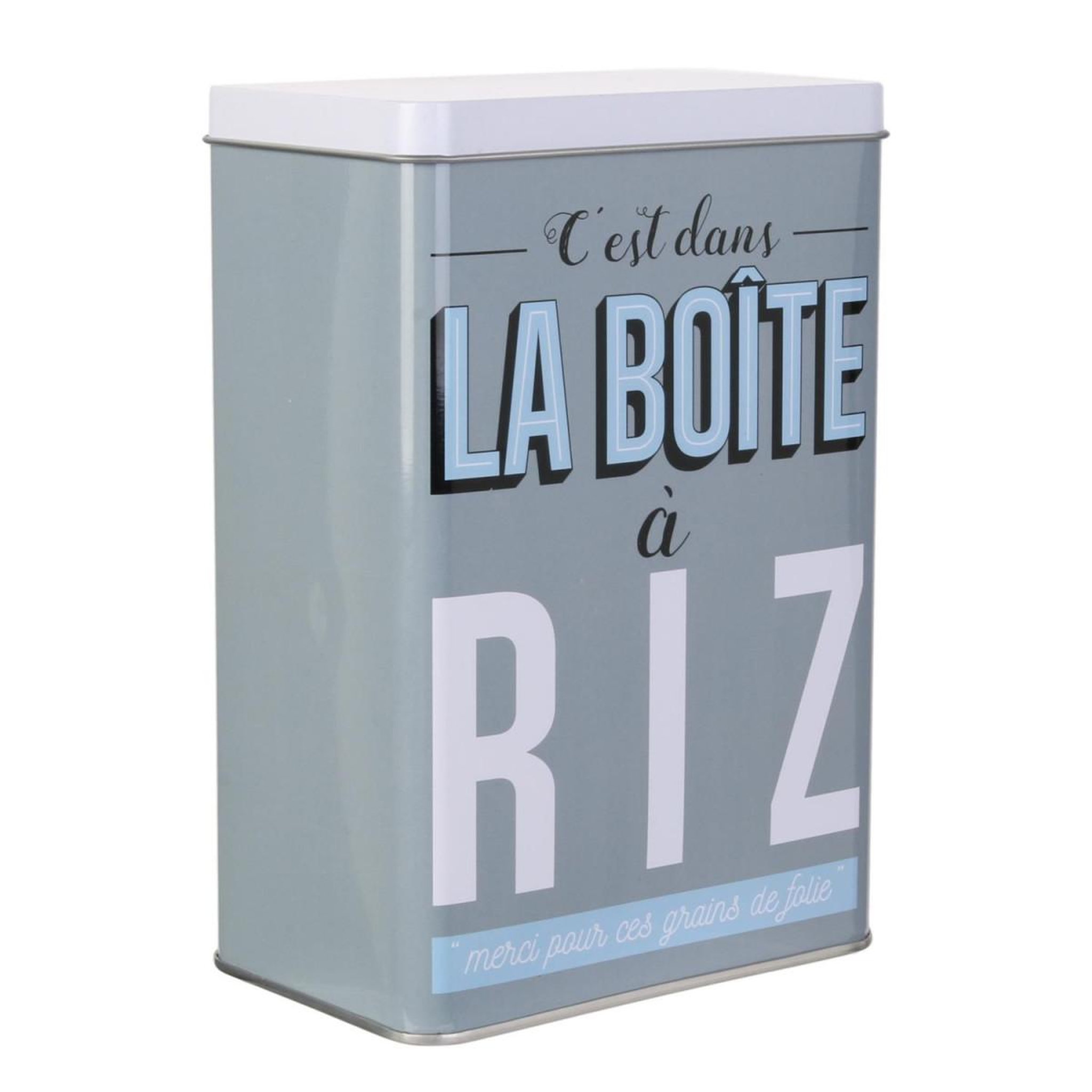 Voir la diapositive 1 : COOK CONCEPT Boîte de Conservation  Ma Boîte à Riz  18cm Gris