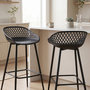 Voir la diapositive 3 : IDIMEX Lot de 2 tabourets de bar IREK, en plastique