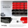 Voir la diapositive 5 : tectake Étagère murale avec bacs de rangement 31 pièces noir une pièce