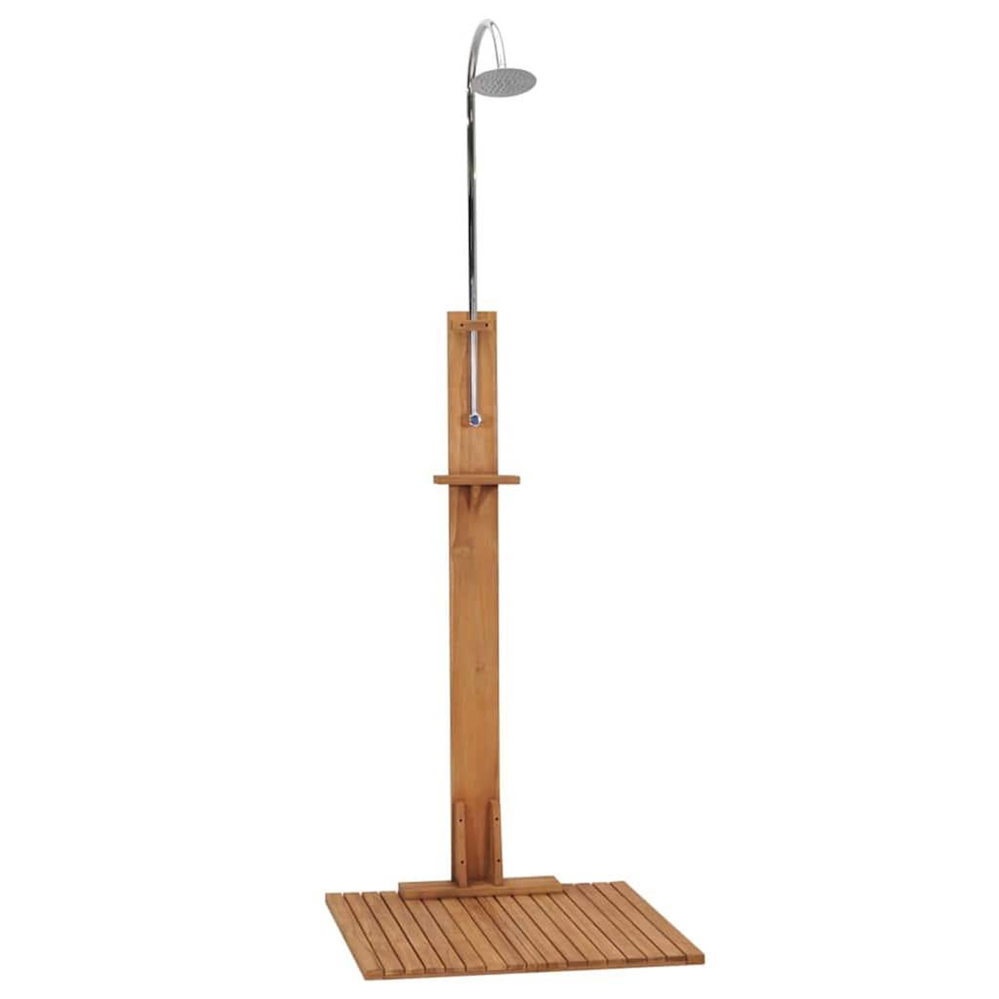 Voir la diapositive 2 : VIDAXL Douche de jardin 75x75x210 cm bois de teck solide
