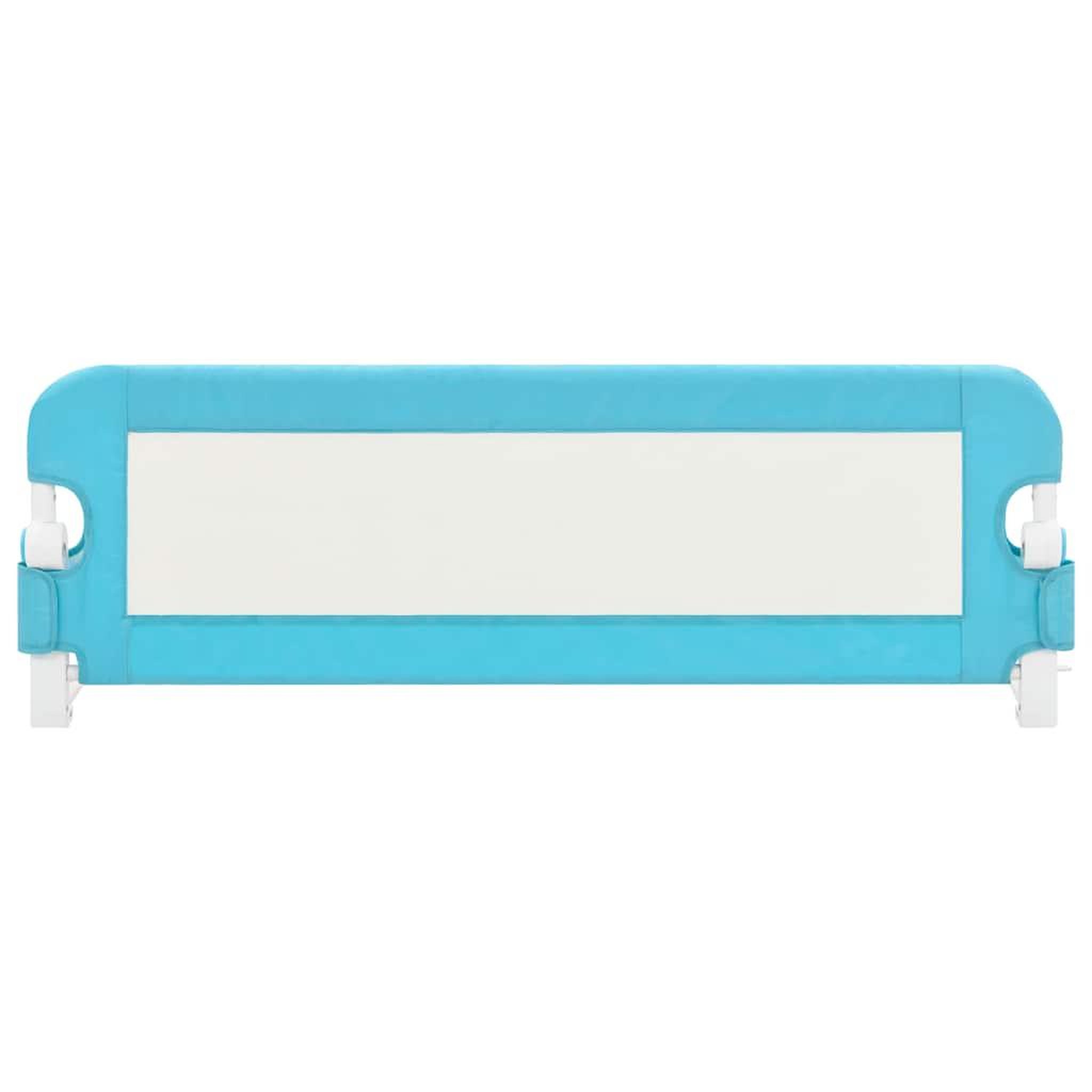 Voir la diapositive 3 : VIDAXL Barriere de securite de lit d'enfant Bleu 120x42 cm Polyester