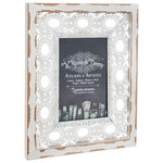 ATMOSPHERA Cadre photo ethnique Atelier d'hiver - Blanc