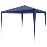 VIDAXL Tonnelle de jardin Tente de reception Chapiteau Bleu 3x3m
