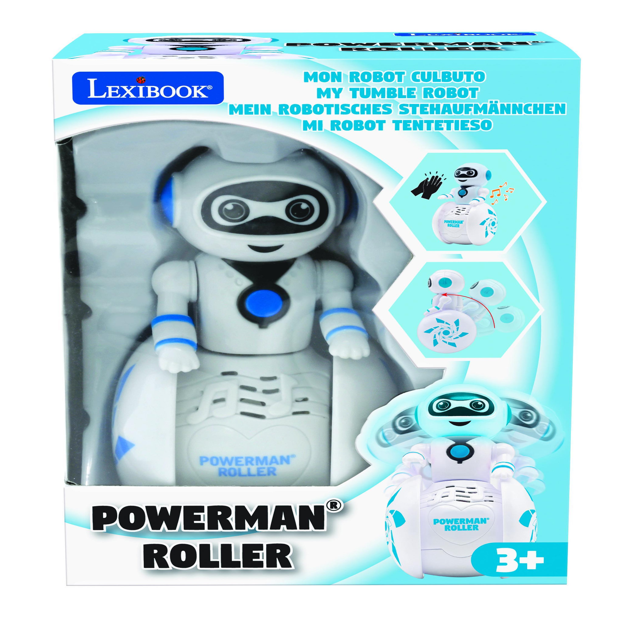 Voir la diapositive 3 : Lexibook POWERMAN® Roller - Mini Robot Culbuto