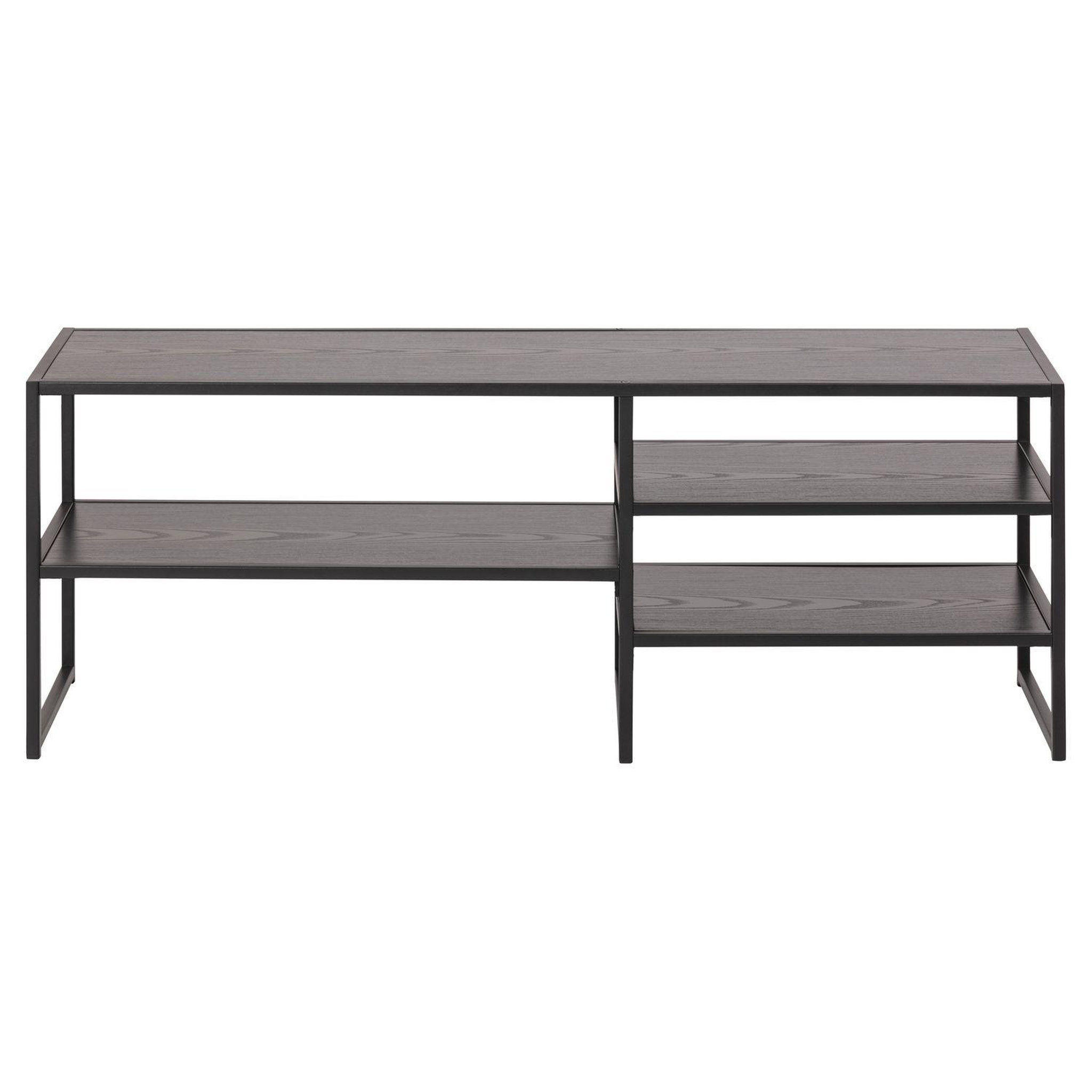 Voir la diapositive 4 : TOILINUX Meuble tv sireine en mdf et métal avec 3 étagères de rangement