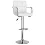 Voir la diapositive 3 : VIDAXL Tabourets de bar lot de 2 blanc similicuir