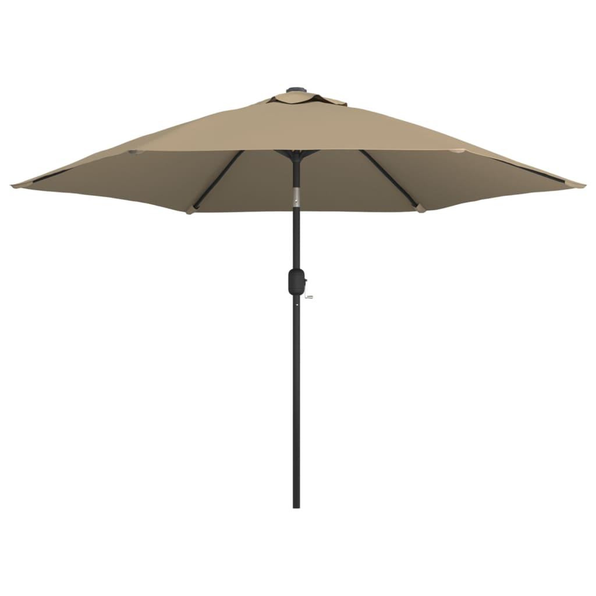 Voir la diapositive 2 : VIDAXL Parasol d'exterieur avec poteau en metal 300 cm Taupe