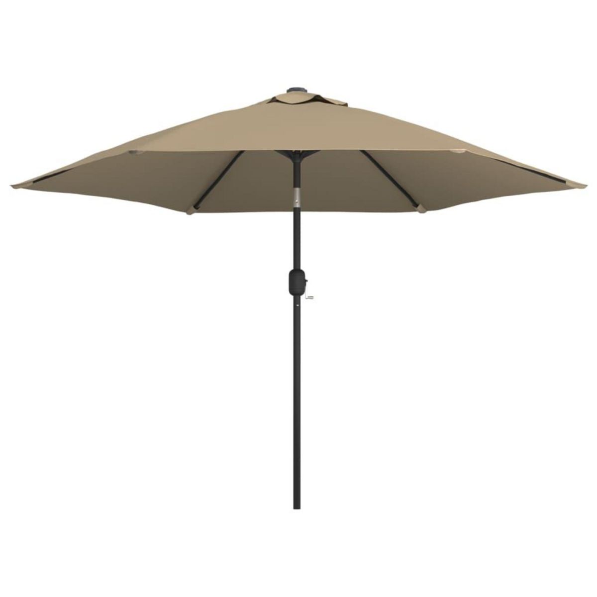 VIDAXL Parasol d'exterieur avec poteau en metal 300 cm Taupe
