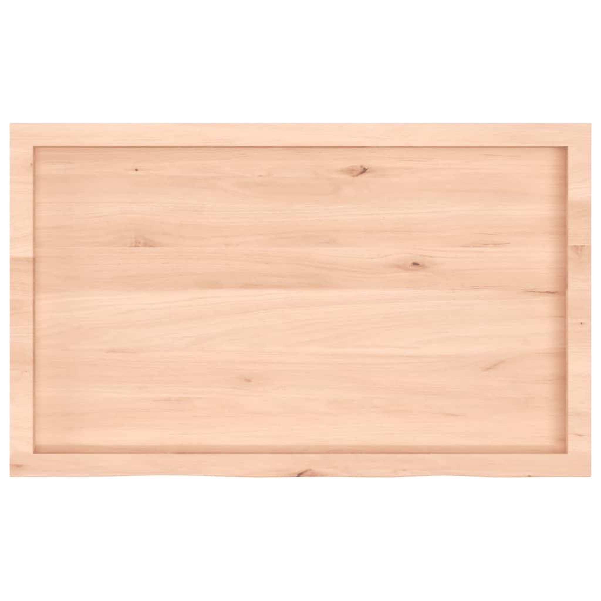 Voir la diapositive 4 : VIDAXL Comptoir de salle de bain 100x60x(2-4)cm bois massif non traite