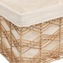 Voir la diapositive 6 : ATMOSPHERA Lot de 4 Cagettes en Rotin  Rosy  48cm Naturel