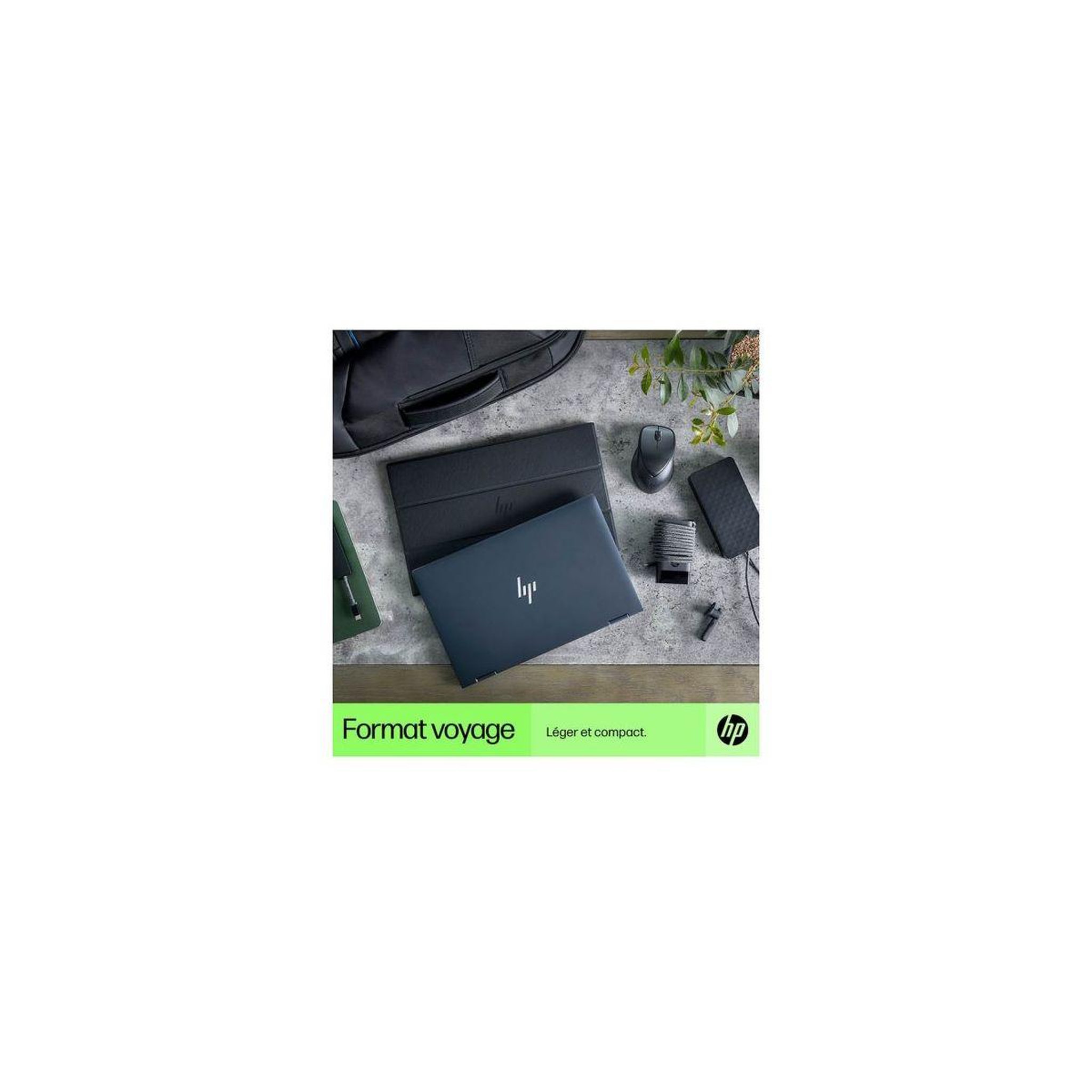 Voir la diapositive 5 : HP Chargeur ordinateur portable pc 65w noir mat compact usb-c eu