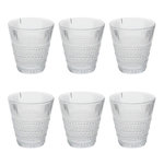 SECRET DE GOURMET Lot de 6 Gobelets Bas  Joa  27cl Transparent