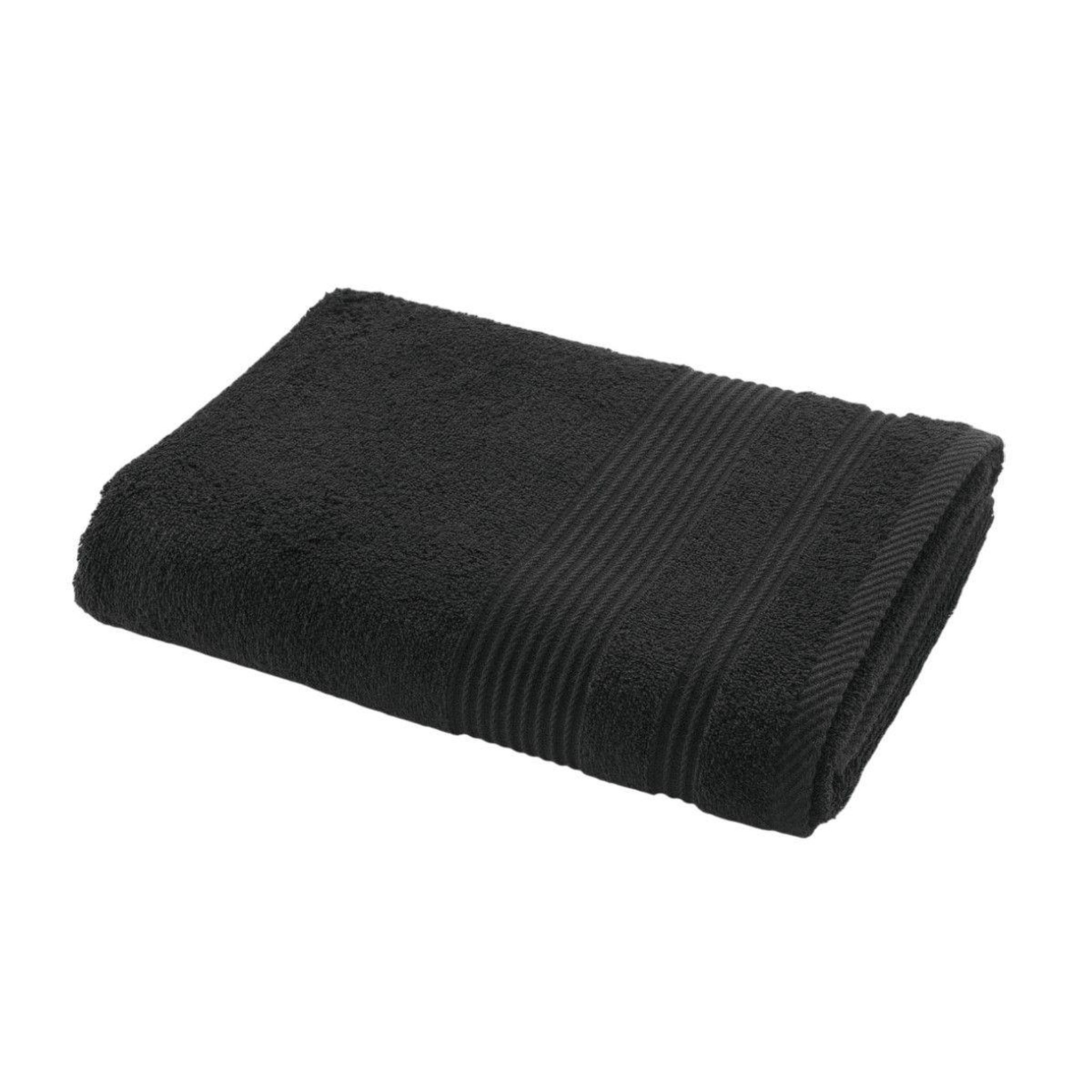 Douceur d'Intérieur Drap de douche  tendresse  70x130cm noir