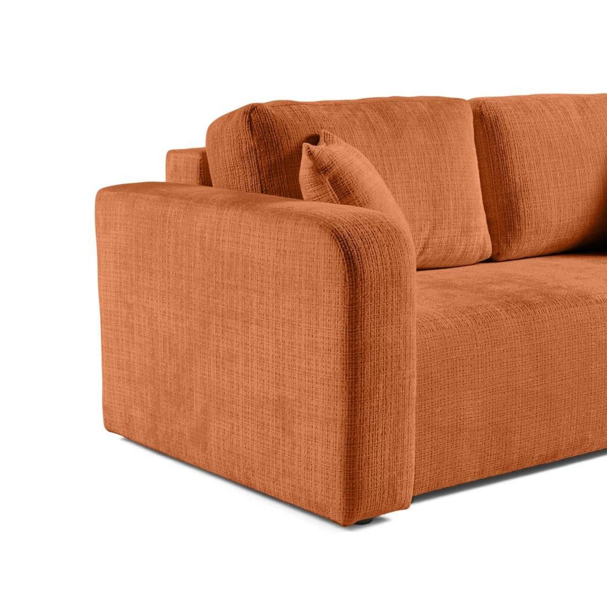 BEST MOBILIER Miro - canapé droit 2 places - en velours texturé