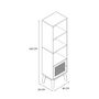 Voir la diapositive 3 : The Home Deco Factory Colonne de rangement Bali en cannage -  Marron