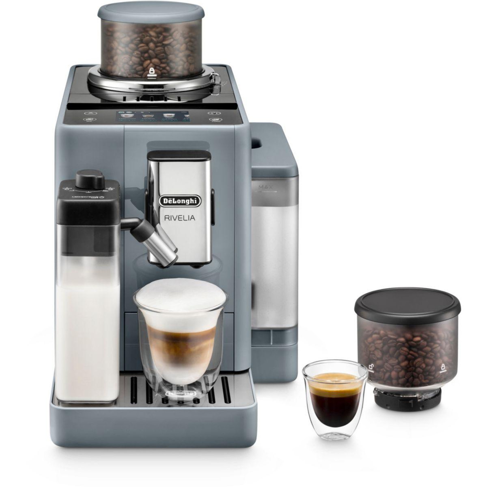 DELONGHI Expresso broyeur feb4455.g rivelia latte gris