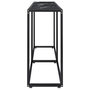 Voir la diapositive 4 : VIDAXL Table console Marbre noir 160x35x75,5 cm Verre trempe