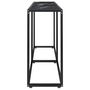 Voir la diapositive 4 : VIDAXL Table console Marbre noir 160x35x75,5 cm Verre trempe
