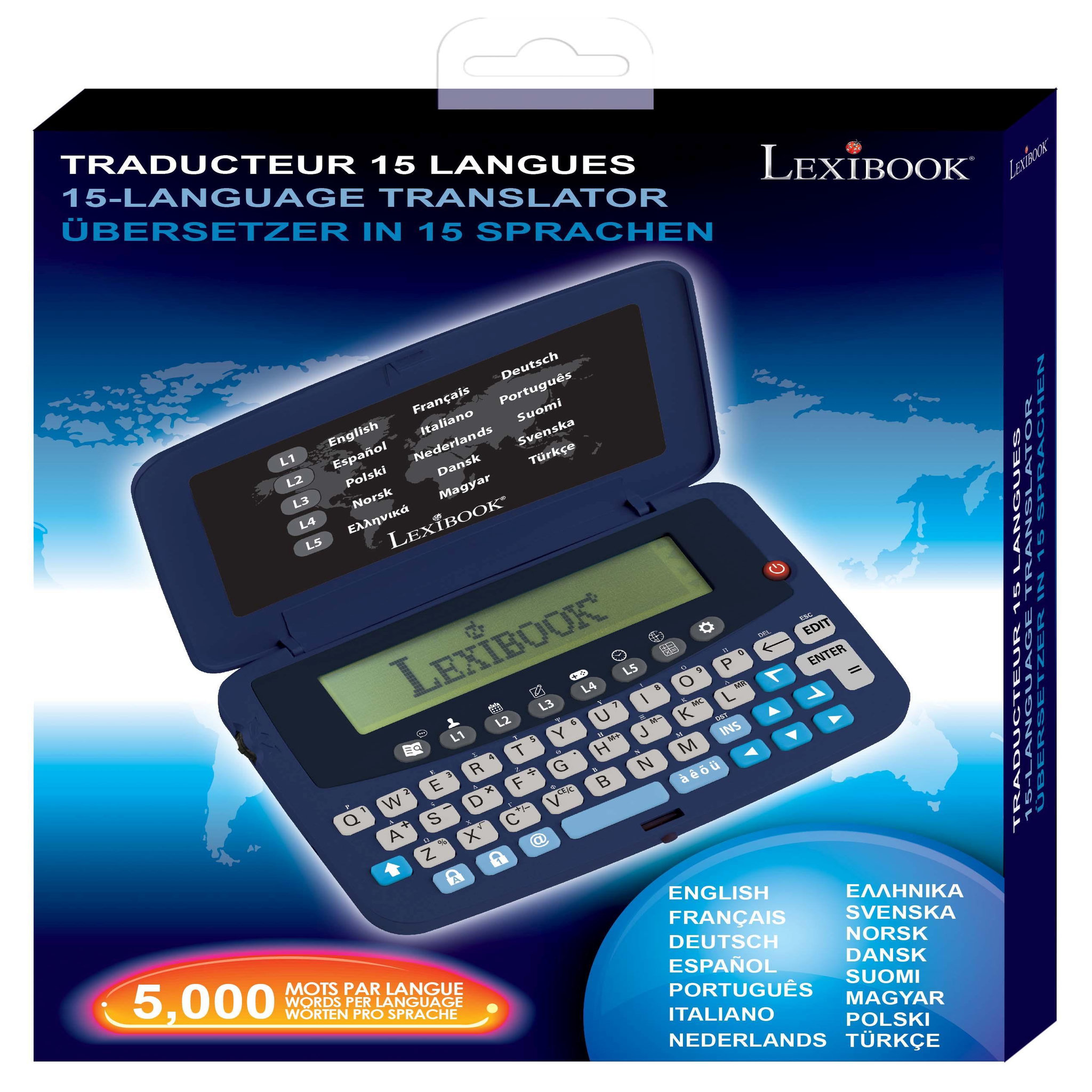 Voir la diapositive 4 : Lexibook Traducteur électronique de poche 15 Langues