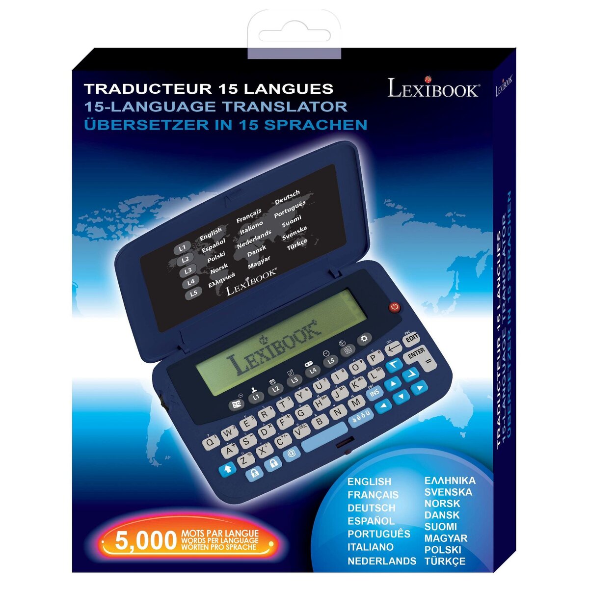 Lexibook Traducteur électronique de poche 15 Langues