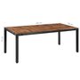 Voir la diapositive 6 : VIDAXL Ensemble a manger d'exterieur 9 pcs resine tressee et acacia