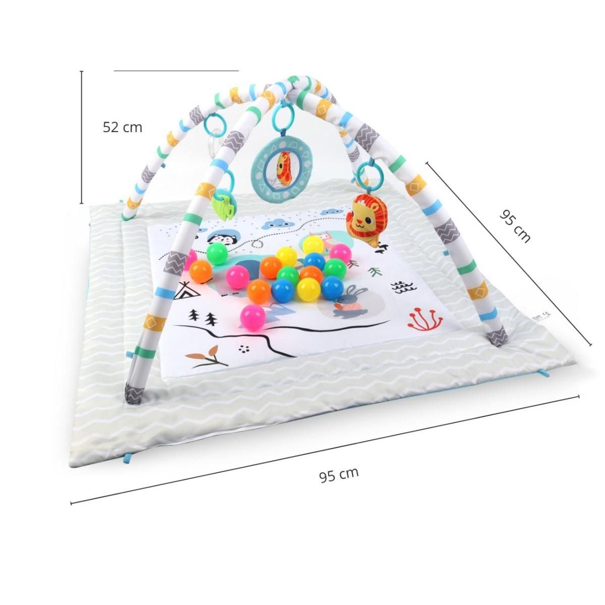 MILLY MALLY Tapis éducatif 2-en-1 TinyMini Amusement à la montagne