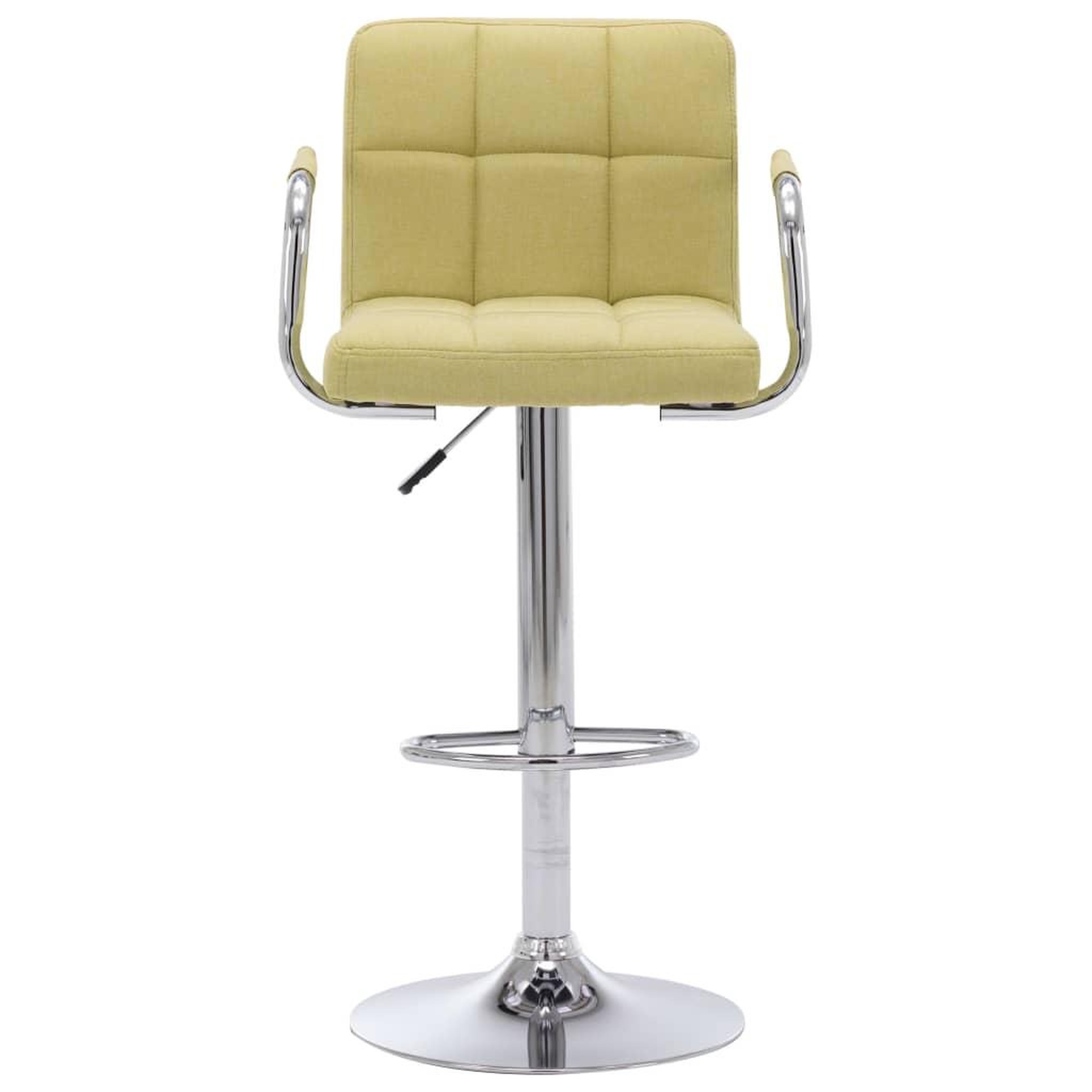 Voir la diapositive 2 : VIDAXL Chaise de bar Vert Tissu