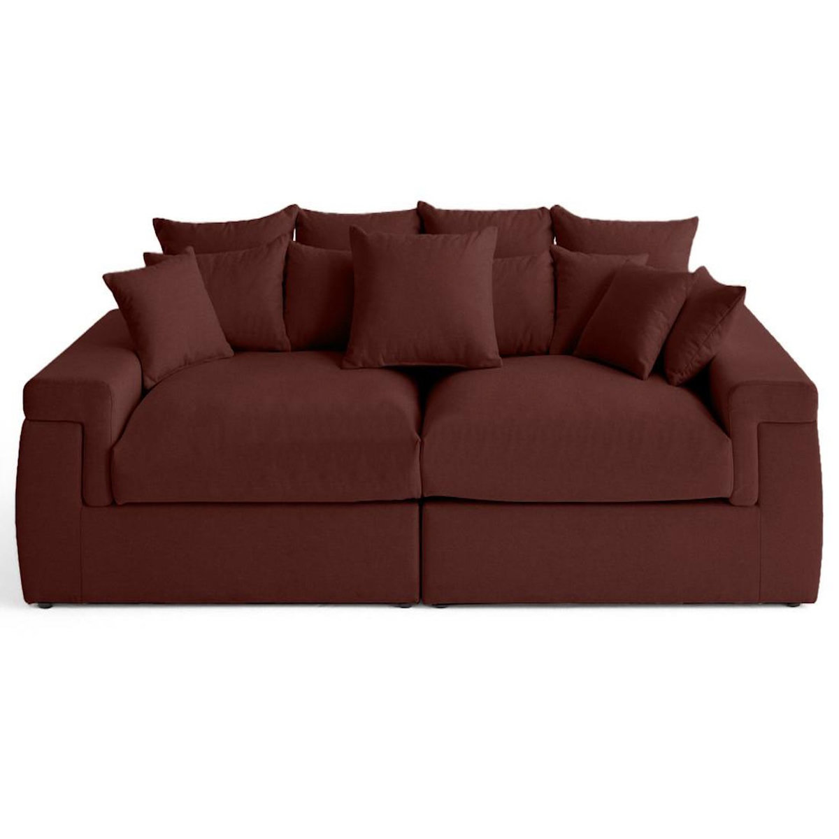 LISA DESIGN Sergio - canapé 4 places - assise profonde - en tissu