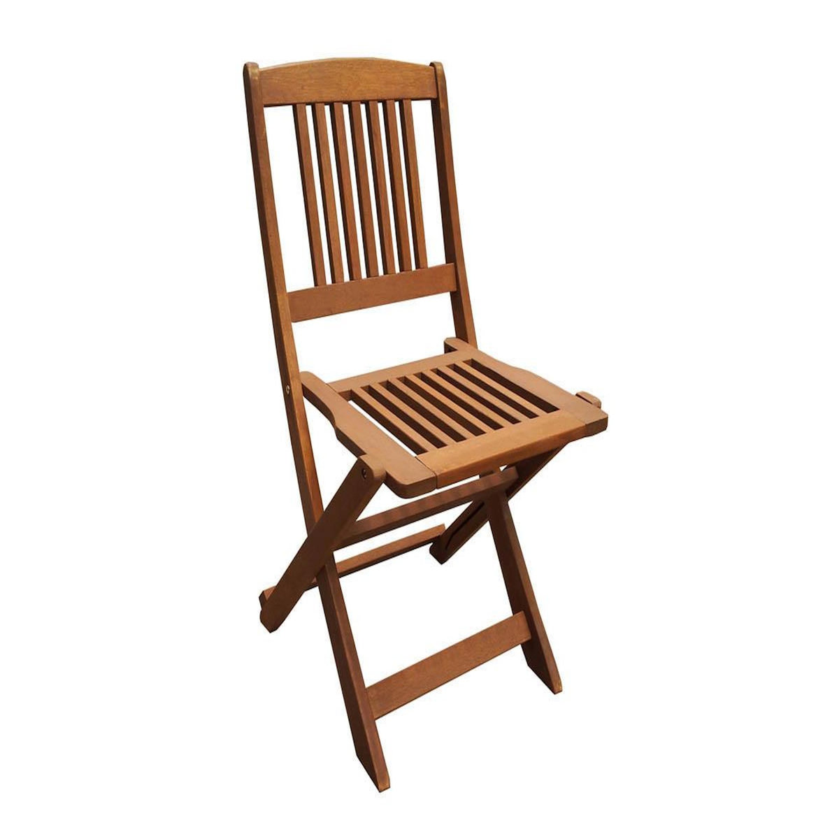 Habitat et Jardin Salon de jardin bois exotique  Hongkong  - Table pliante + 6 chaises pliantes