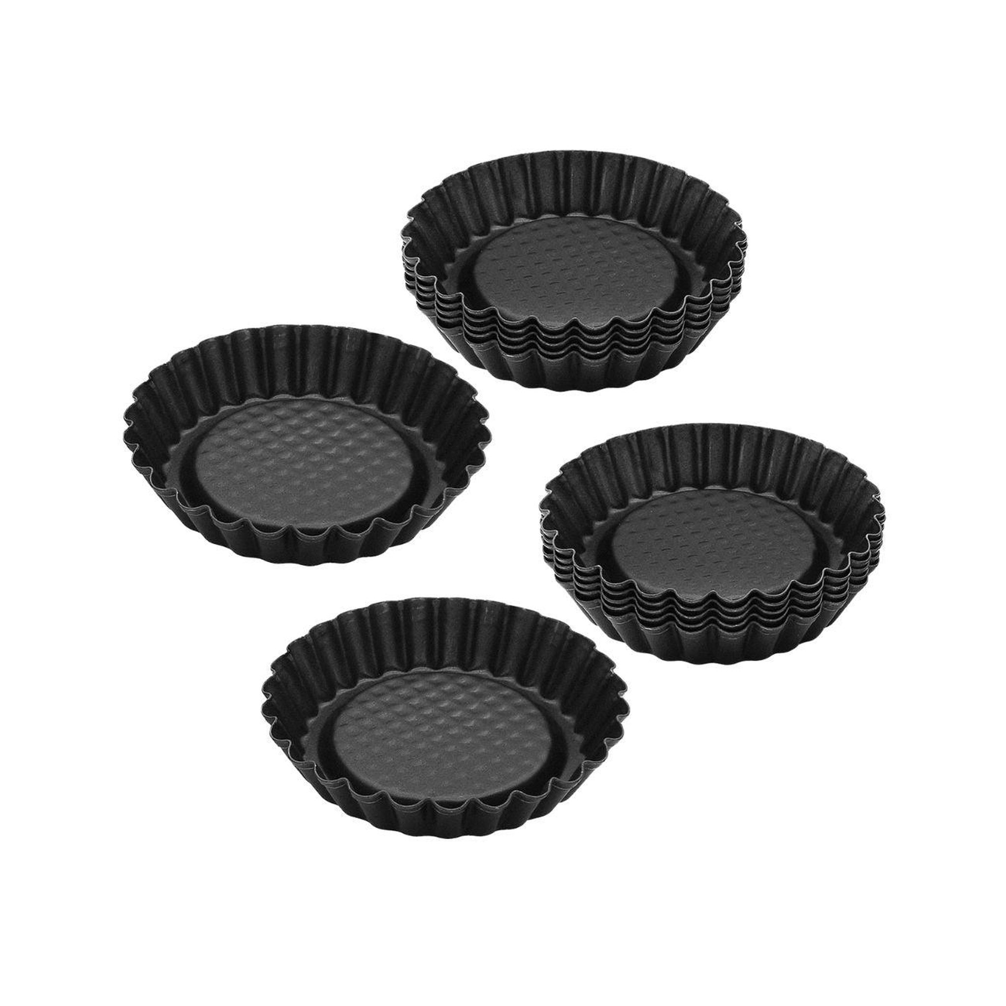 ZENKER Ensemble de 12 moules à tartelettes 10 cm zenker black metallic