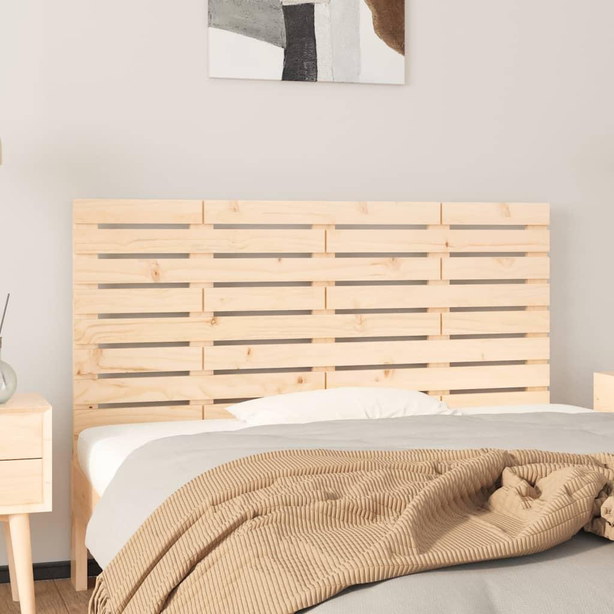 Voir la diapositive 1 : VIDAXL Tete de lit murale 146x3x63 cm Bois massif de pin