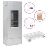 VIDAXL Fumoir a four a BBQ generateur de fumee froide acier galvanise