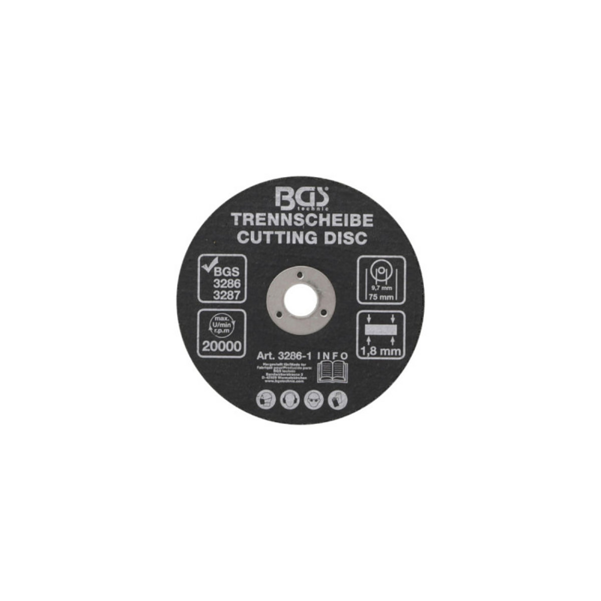  Disque à couper BGS TECHNIC - 75 mm - 3286-1