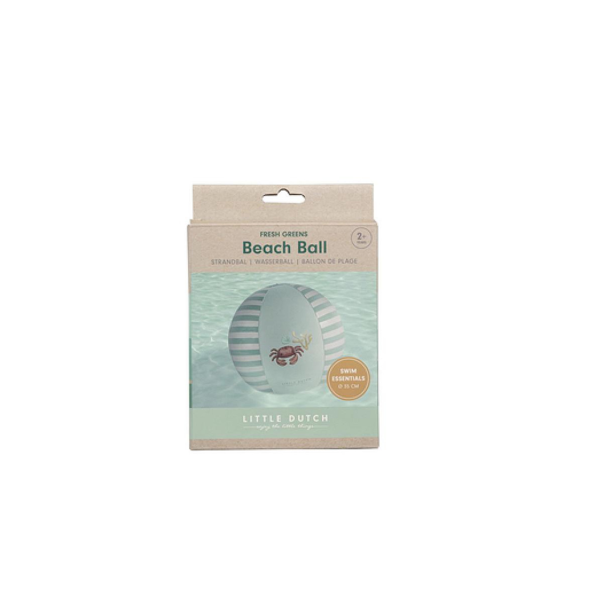 Voir la diapositive 4 : LITTLE DUTCH Ballon de plage - Fresh Greens 35 cm