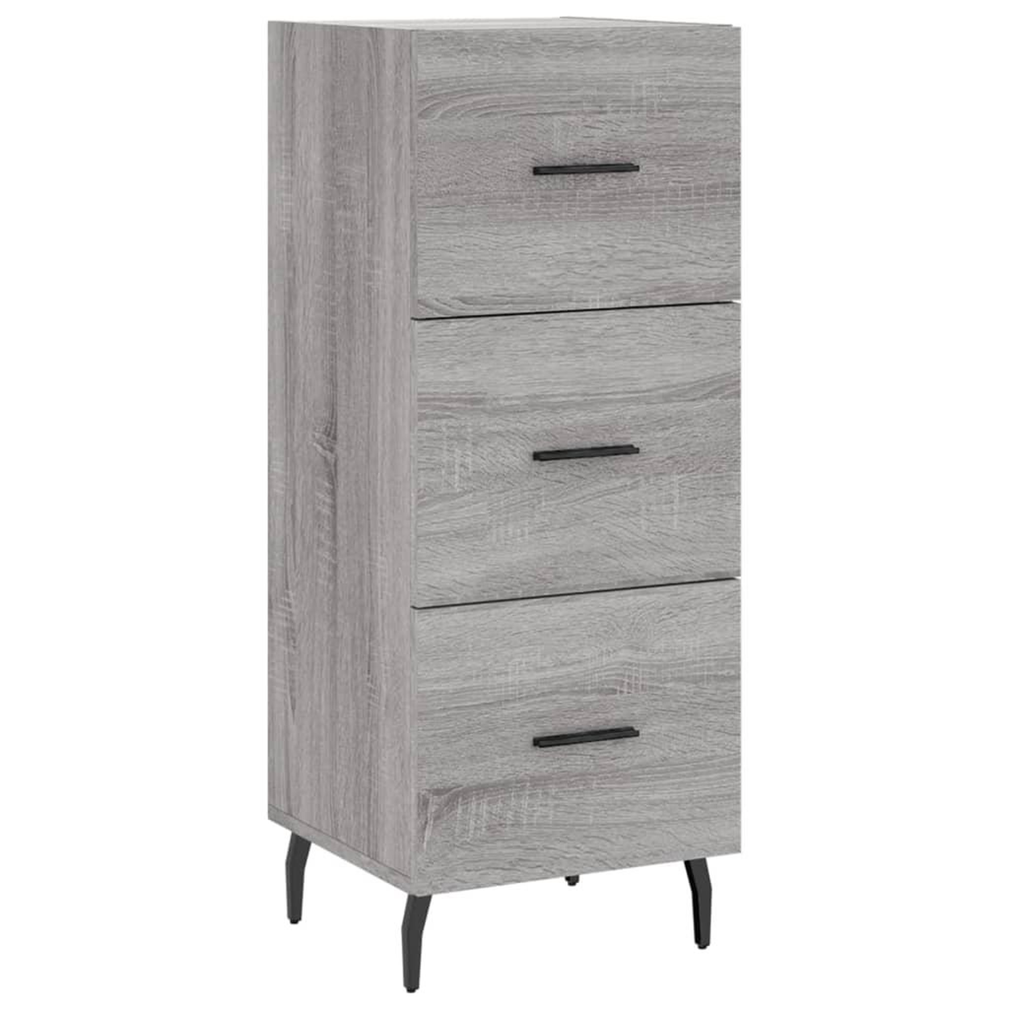 Voir la diapositive 5 : VIDAXL Buffet haut Sonoma gris 34,5x34x180 cm Bois d'ingenierie