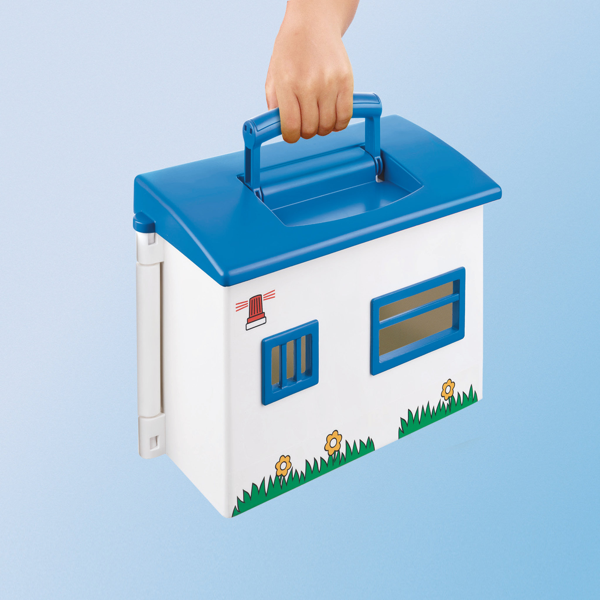 Voir la diapositive 3 : PLAYMOBIL 9382 - 1.2.3 - Commissariat de police transportable