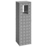 VIDAXL Poteau a panier de gabion 40x40x140 cm Fer