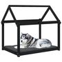 Voir la diapositive 4 : VIDAXL Lit pour chien Noir 111x80x100 cm Bois de pin solide