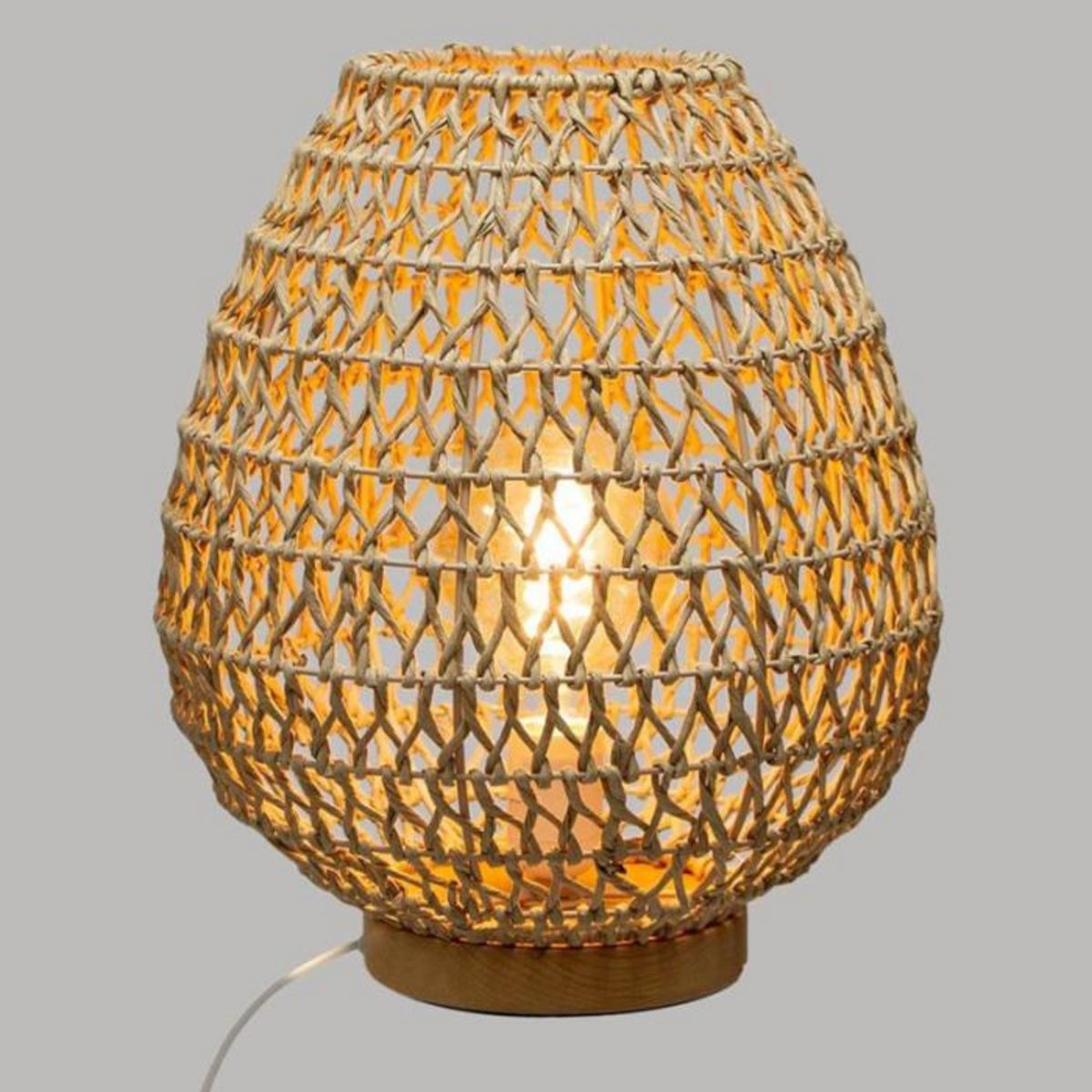 ATMOSPHERA Lampe à Poser Métal & Papier  Etel  35cm Naturel